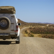 Driving in Namibia